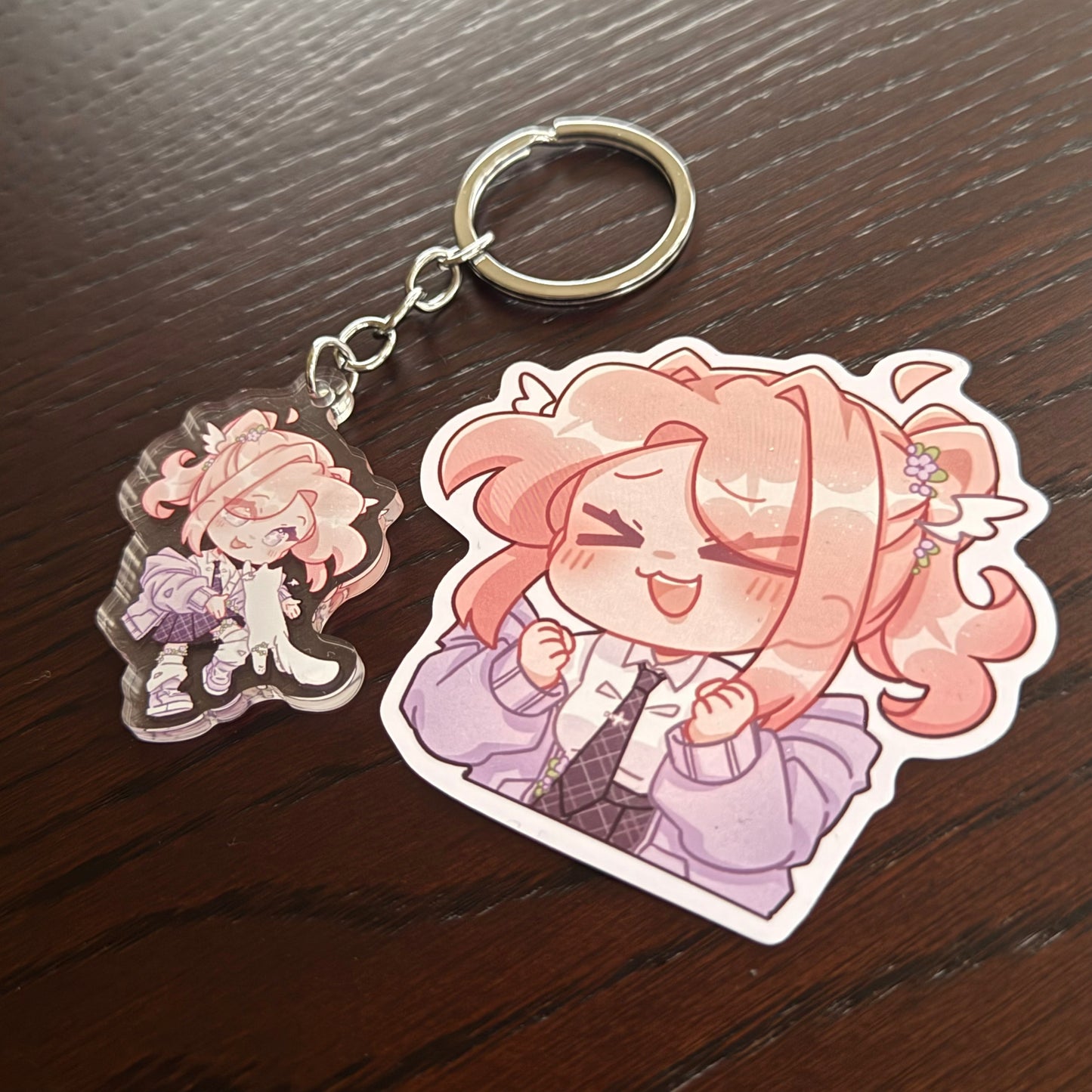 NoahAT Keychain and Sticker Bundle